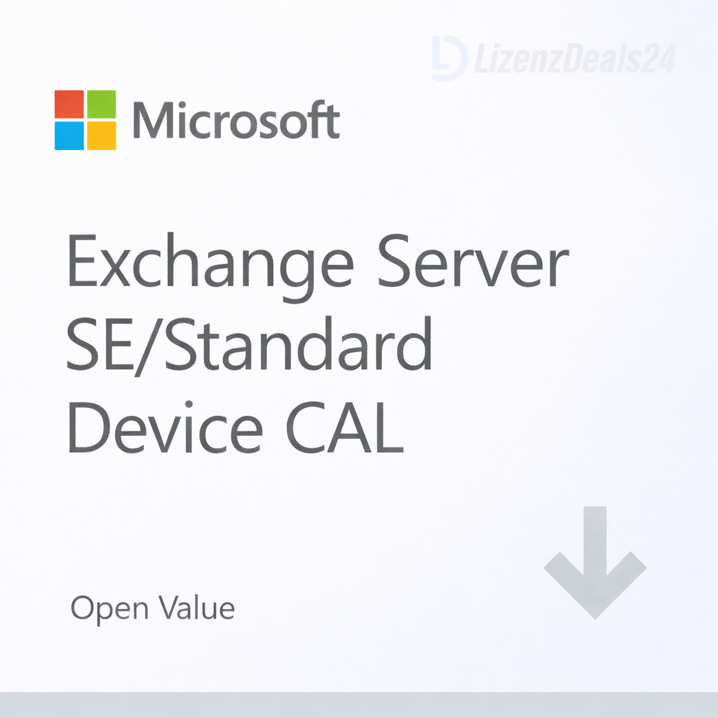Licencia de acceso de dispositivo (CAL) de Microsoft Exchange Server Standard SE – Open Value