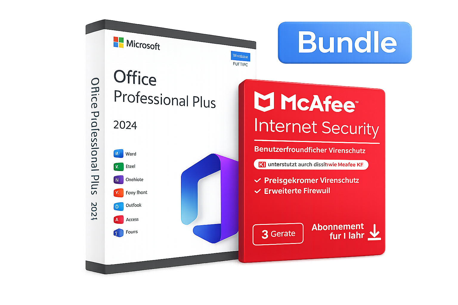 Microsoft Office 2024 Professional Plus y McAfee Internet Security 2026 – Paquete
