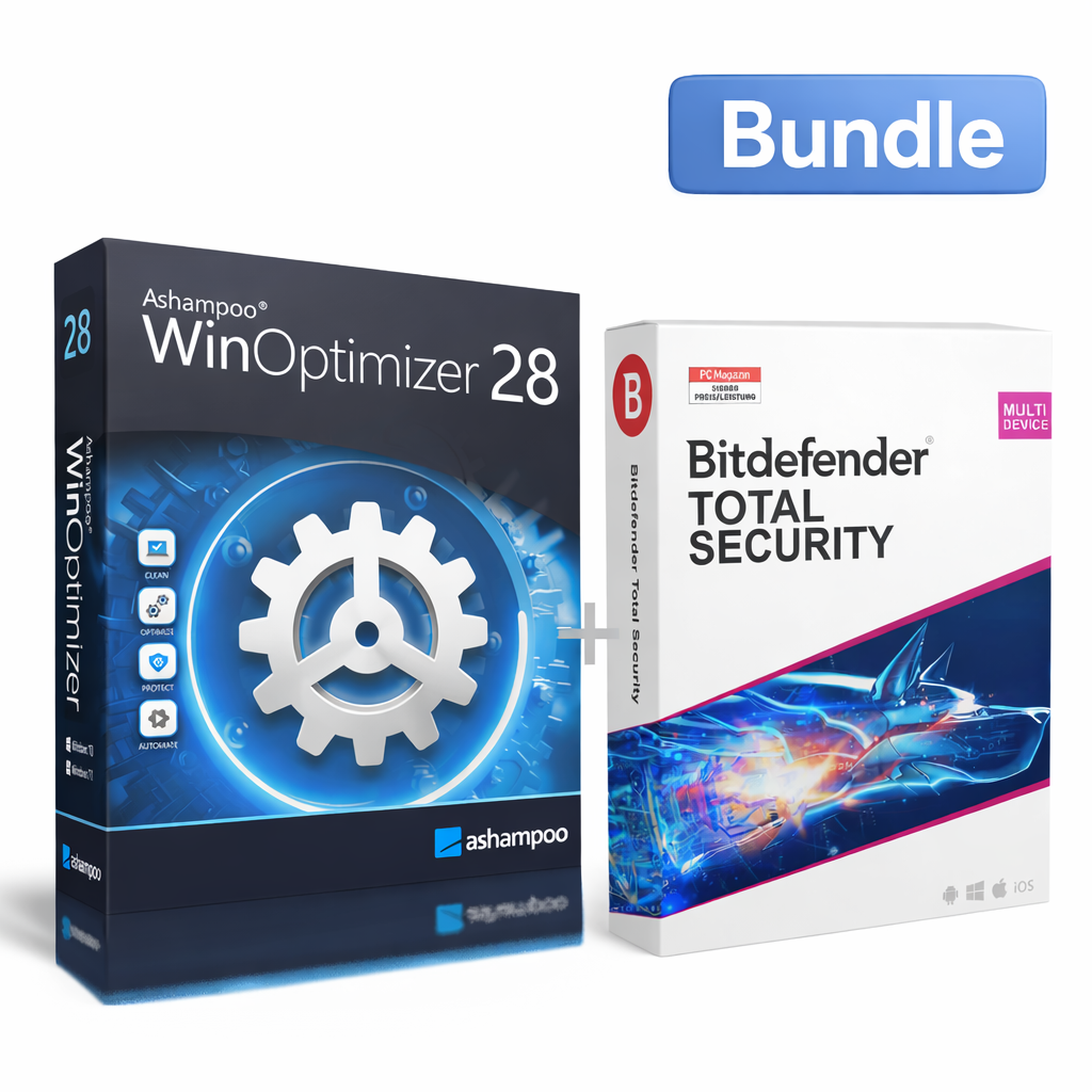 Paquete de Ashampoo WinOptimizer 28 + Bitdefender Total Security