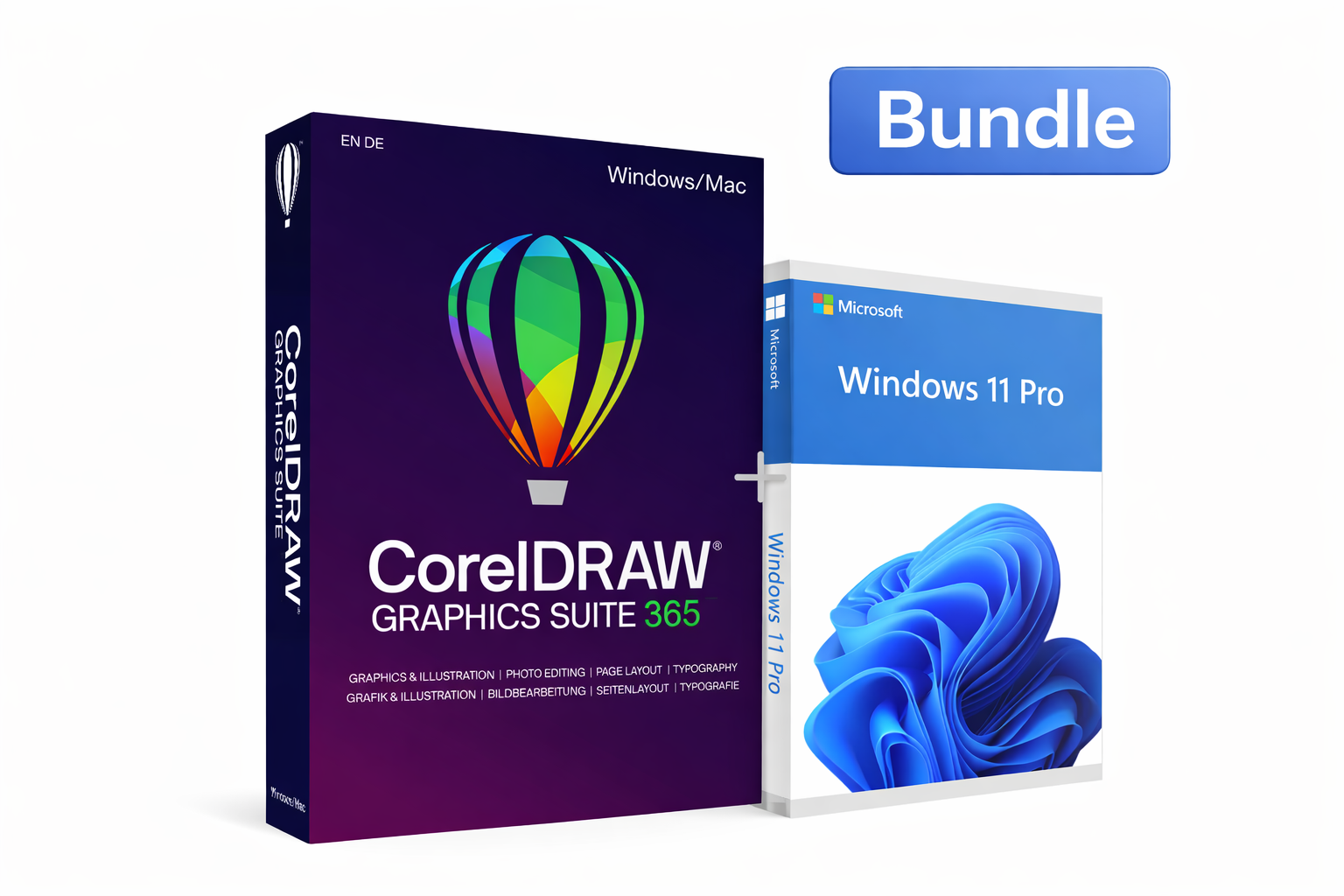 Paquete de CorelDRAW Graphics Suite 365 + Windows 11 Pro