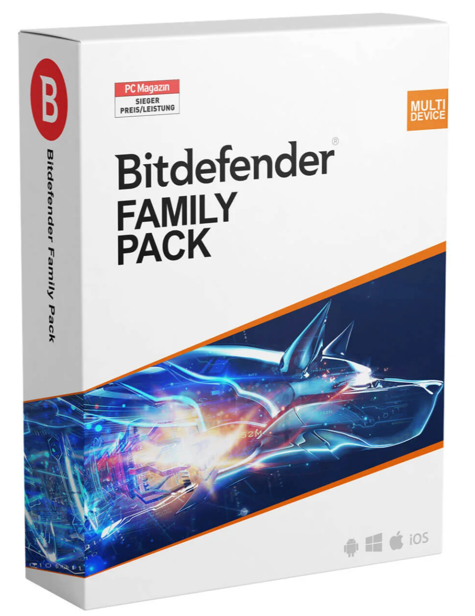 Bitdefender Family Pack 2026 | 15 dispositivos – 1 año de suscripción | La mejor protección multidispositivo para toda la familia