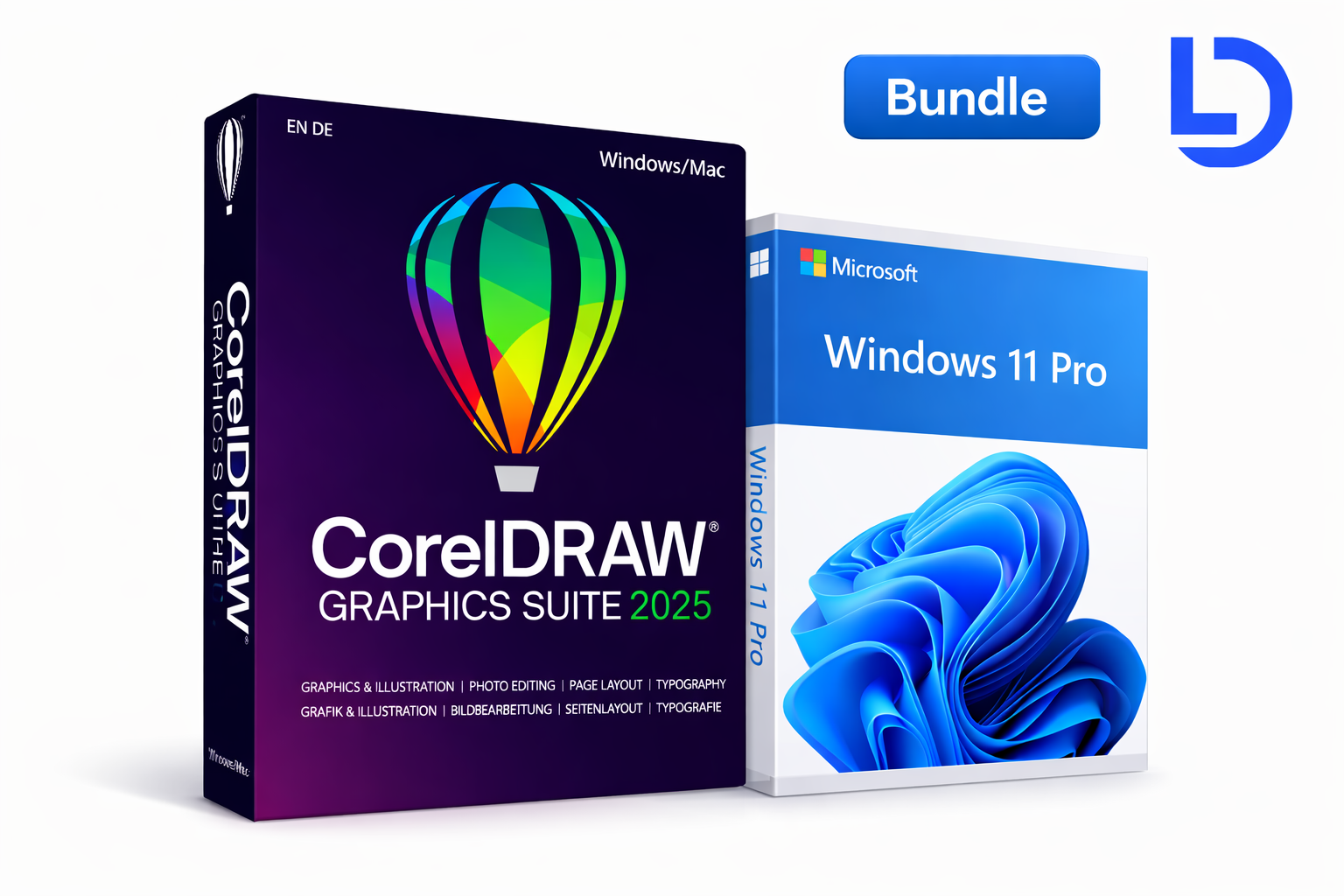 Paquete de CorelDRAW Graphics Suite 2025 + Windows 11 Pro