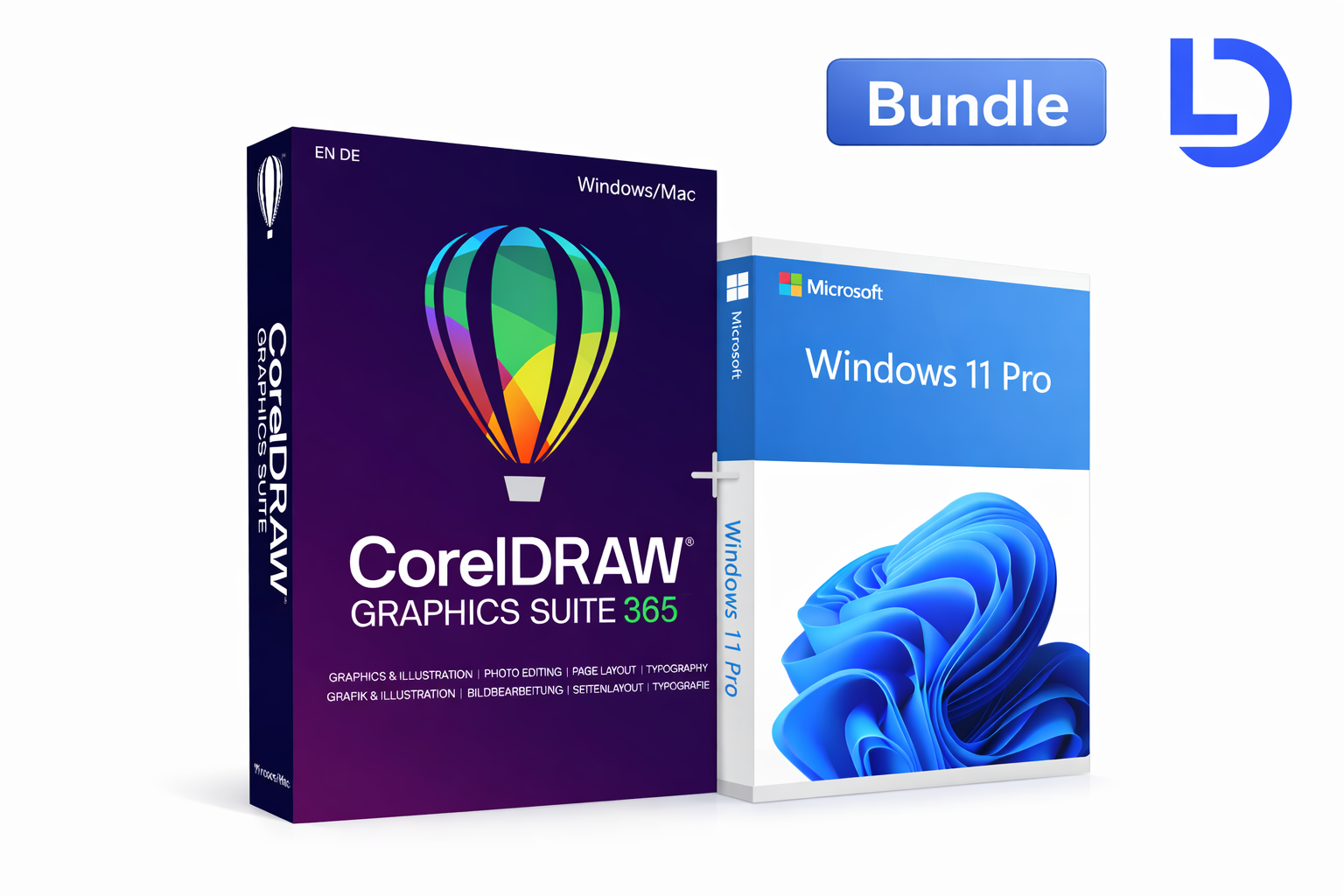 Paquete de CorelDRAW Graphics Suite 365 + Windows 11 Pro
