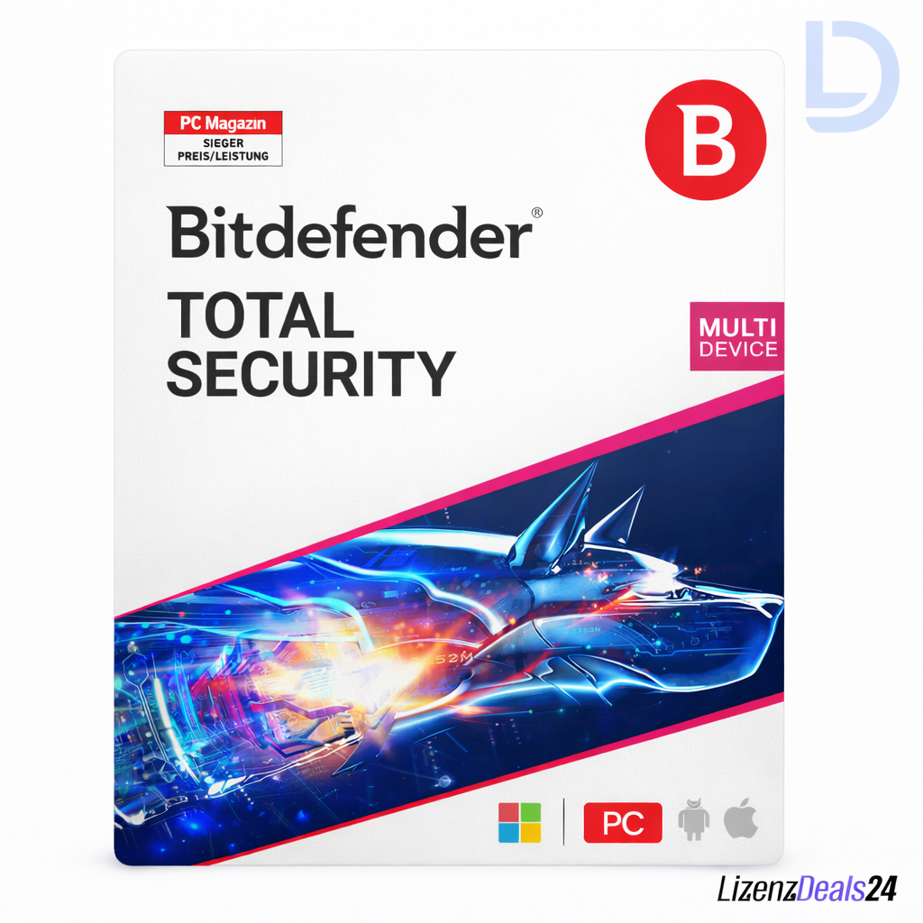Bitdefender Total Security 2026 | 1 dispositivo – 1 año de suscripción | Protección premium para múltiples dispositivos y VPN