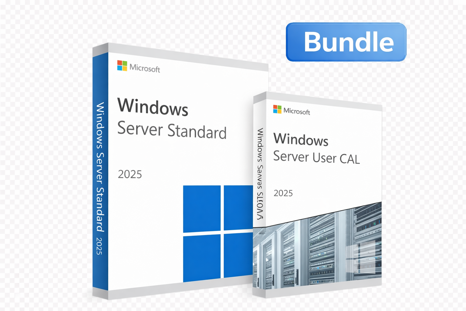 Paquete de Microsoft Windows Server 2025 Standard + 10 licencias de acceso de usuario (CAL) 