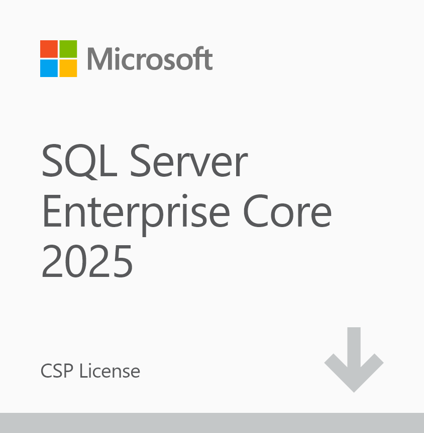 Microsoft SQL Server Enterprise Core 2025 – CSP – Licencia permanente basada en núcleos – Local