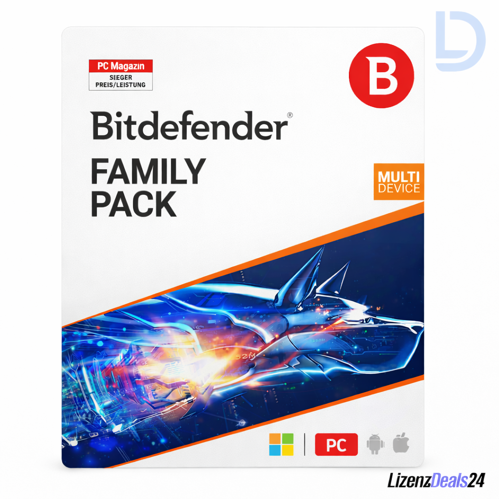 Bitdefender Family Pack 2026 | 15 dispositivos – 1 año de suscripción | La mejor protección multidispositivo para toda la familia