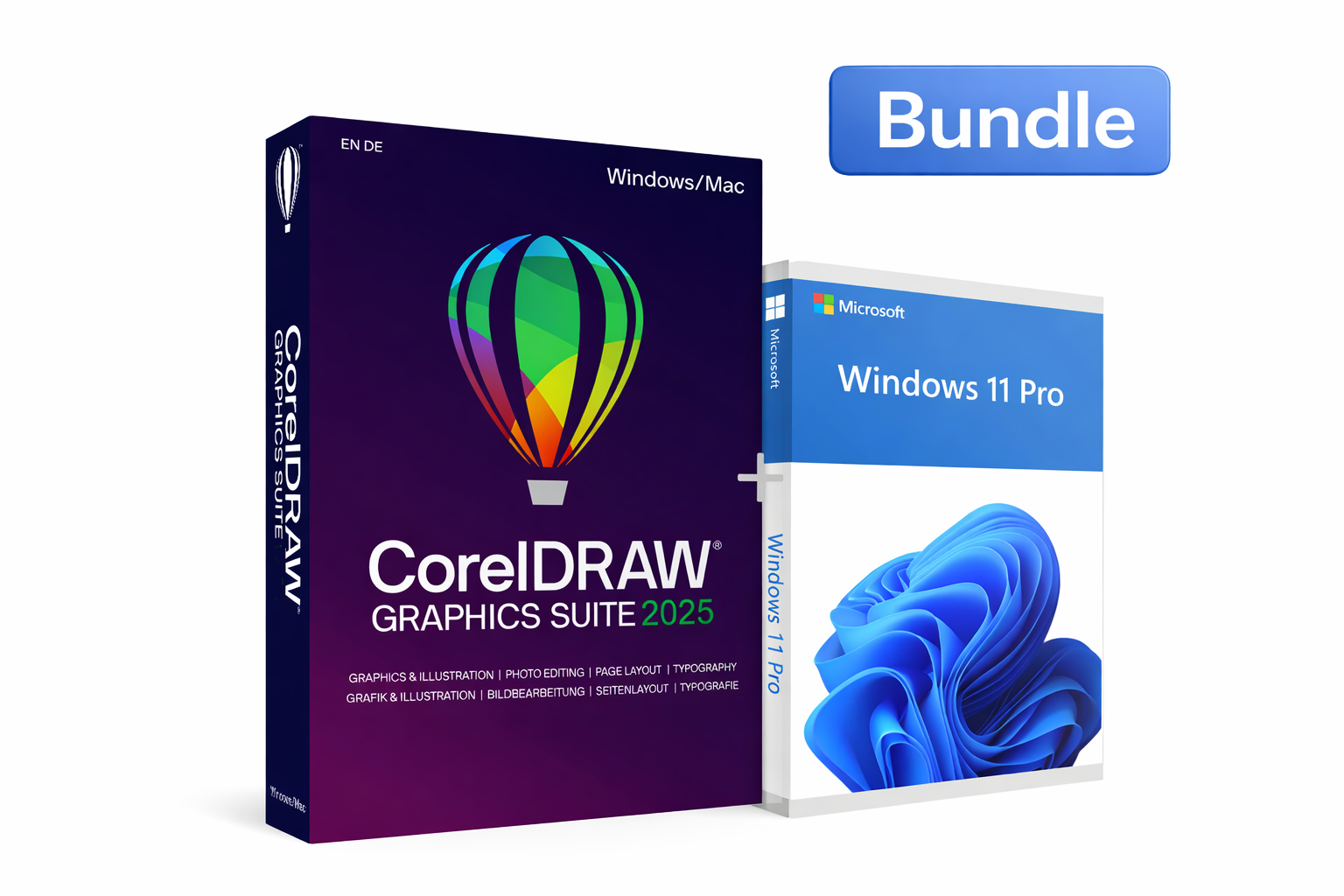 Paquete de CorelDRAW Graphics Suite 2025 + Windows 11 Pro