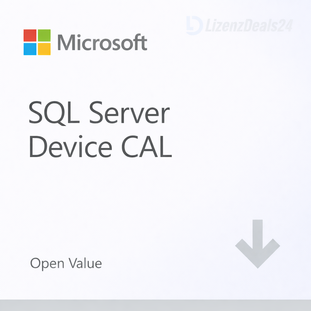 Licencia de acceso de cliente (CAL) para dispositivos de Microsoft SQL Server – Open Value
