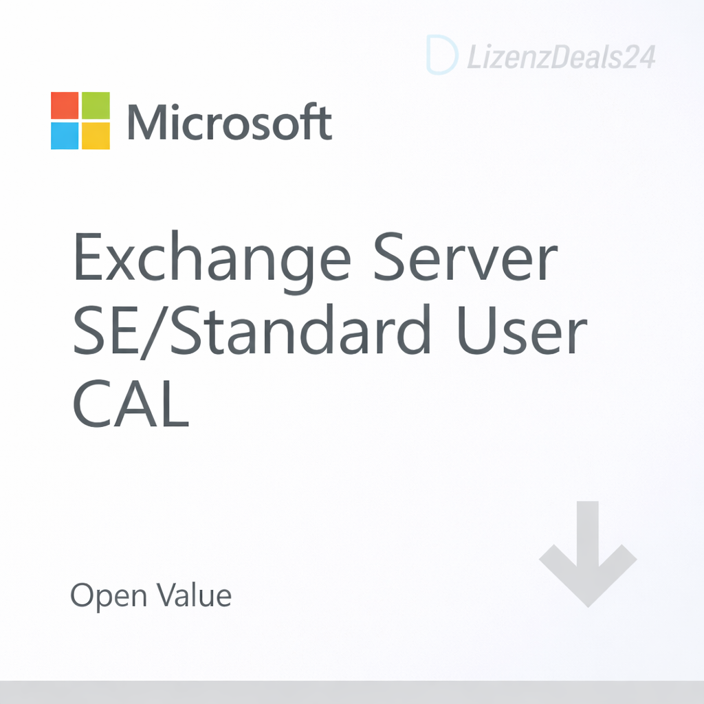 Licencia de acceso de usuario (CAL) de Microsoft Exchange Server Standard SE – Open Value